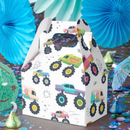 Watercolor Monster Car Trucks kids Presentaskar