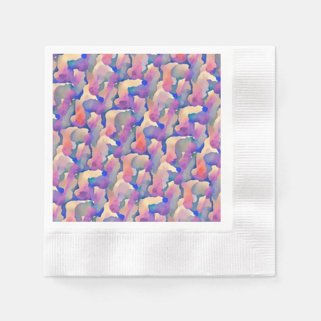 Watercolor Mönster Pappersservett (Framsidan)