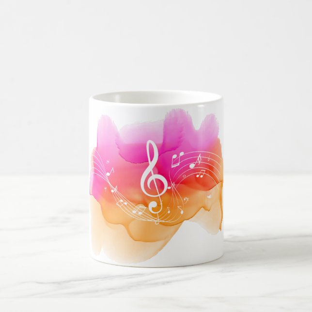 Watercolor Music Kaffemugg (Center)