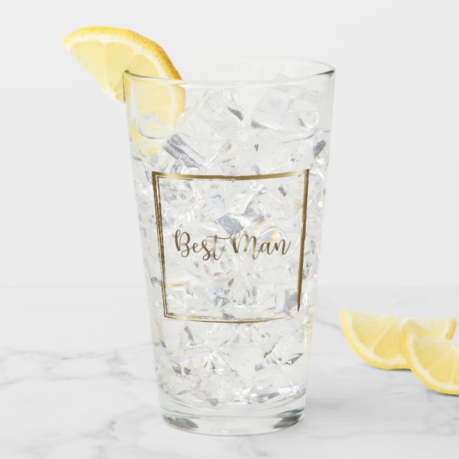 Watercolor Navy &  Bestman Glaskopp (Framsida Ice)