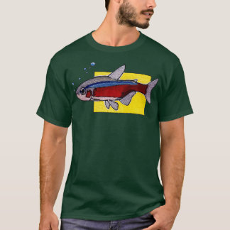 Watercolor Neon Tetra T Shirt