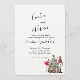 Watercolor Nutcracker Ballet Dancer Inbjudningar