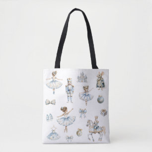Watercolor Nutcracker Ballet Mönster Tygkasse
