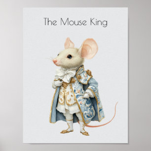 Watercolor Nutcracker Ballet Mouse Kung Poster