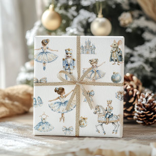 Watercolor Nutcracker Mönster Presentpapper