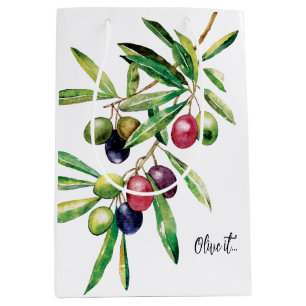 Watercolor Olive Gren