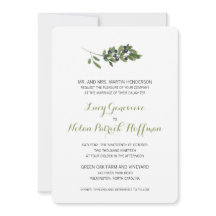 Watercolor Olive Gren | BRÖLLOP