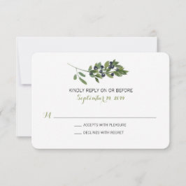 Watercolor Olive Gren | BRÖLLOP OSA