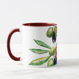 Watercolor Olive Gren Mugg