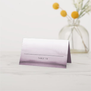 Watercolor Ombre Lila minimalist Bröllop Placeringskort