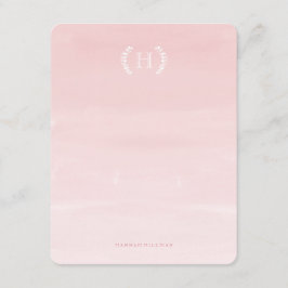 Watercolor Ombre Rosa Personal Stationery Anteckningskort