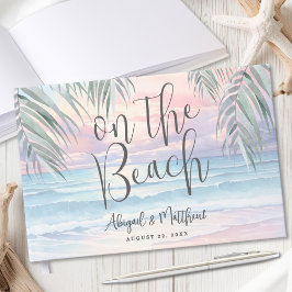 Watercolor On The Beach Wedding Gästböcker