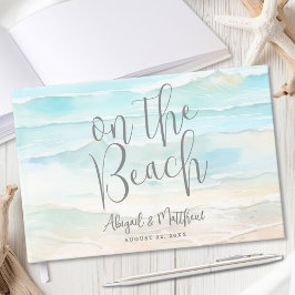 Watercolor On The Beach Wedding Gästböcker