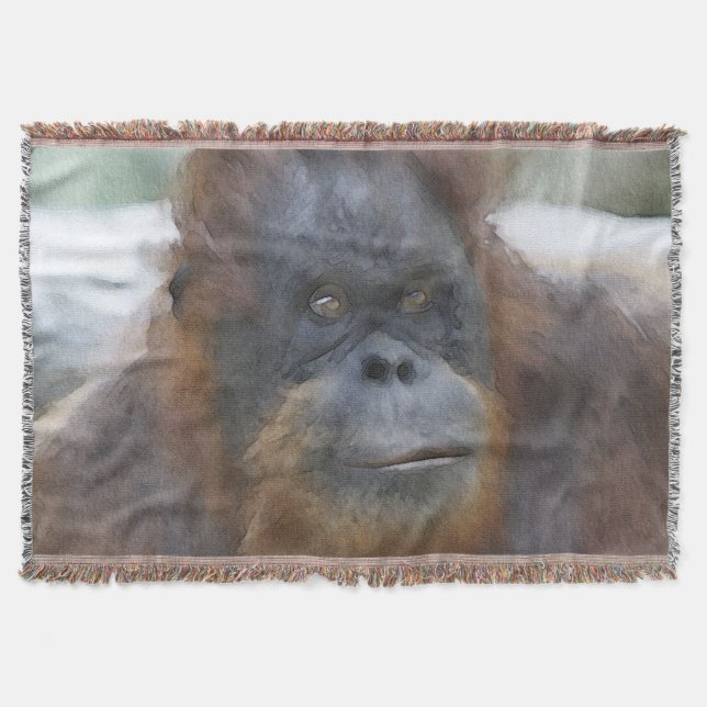 Watercolor Orang Filt (Framsidan)