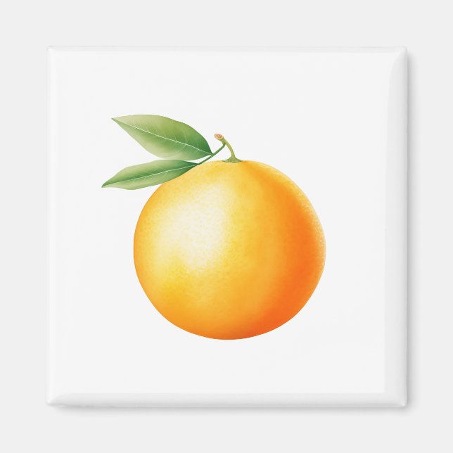 Watercolor Orange Magnet (Framsidan)