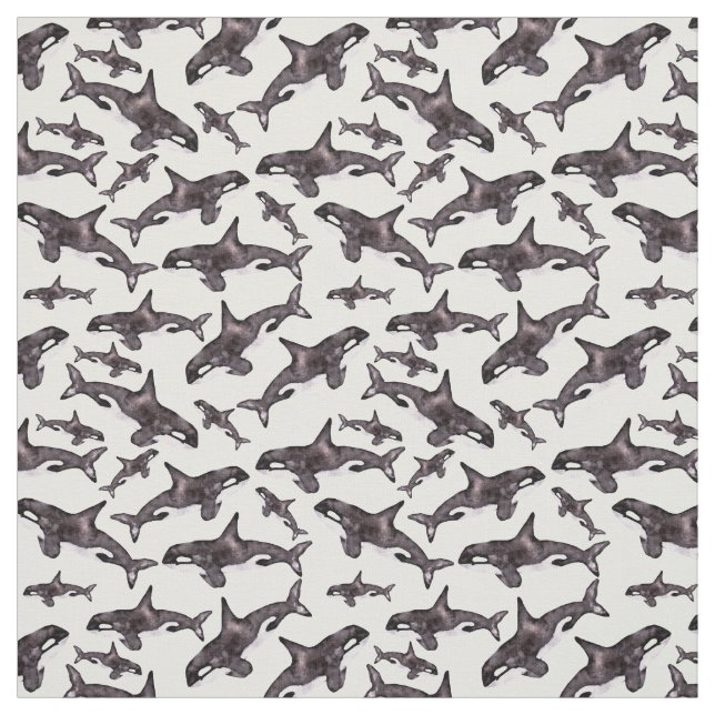 Watercolor Orca Tyg (Provkarta)