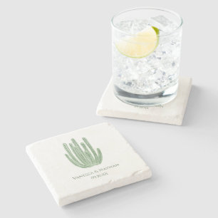 Watercolor Organ Pipe Cactus Wedding Favor Stenunderlägg