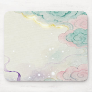 Watercolor Oriental Cloud Fantasy Mousepad Musmatta