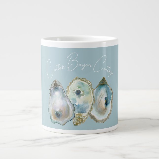 Watercolor Oyster Jumbo Mugg (Framsidan)