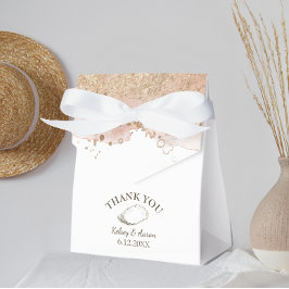 Watercolor Oyster Pearl Beach Wedding Presentaskar