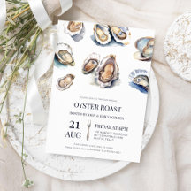 Watercolor Oyster Roast Party