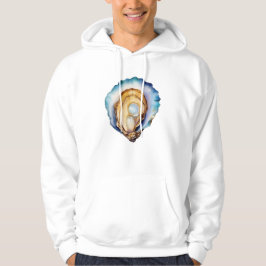 Watercolor Oyster Shell Hoodie