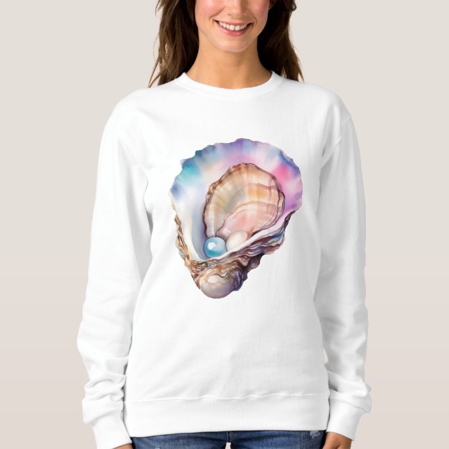 Watercolor Oyster T Shirt (Framsida)