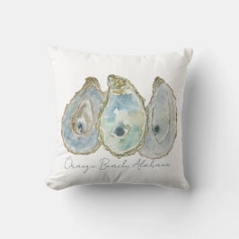 Watercolor Oyster Trio Kudde