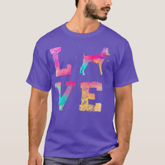 Watercolor Paint Leksak Fo Terrier Mamma Hund Pock T Shirt