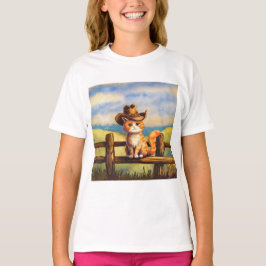 Watercolor Painted Cat Dad T Shirt