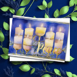 Watercolor Painting Menorah Peace Helgkort<br><div class="desc">Helgdag temaobjekt designade av Umua. Tryckt och avsänt av Zazzle eller deras närstående företag.</div>