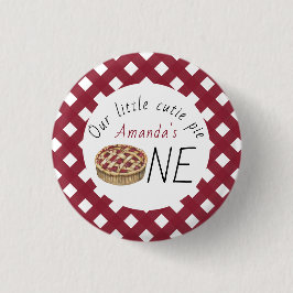 Watercolor Paj Barns födelsedag Knapp