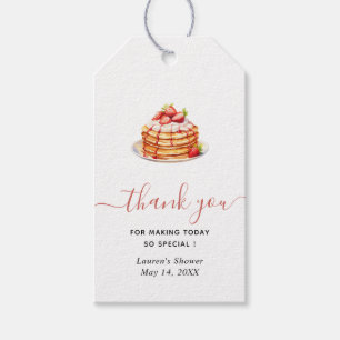 Watercolor Pancakes Brunch Möhippa Tack Presentetikett