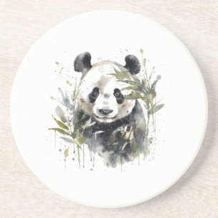 Watercolor Panda Garden Underlägg