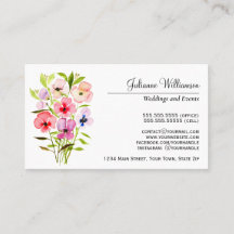 Watercolor Pansies Bouquet Simple Elegant