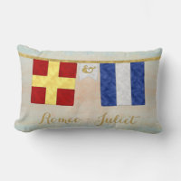 Watercolor Par Monogram Maritime Signal Flaggor