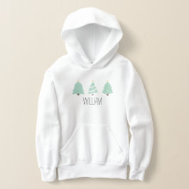 Watercolor Pastel Julgran Hoodie T Shirt