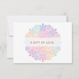 *~* Watercolor Pastel Rainbow Mandala Andlig