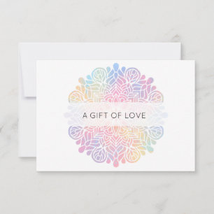 *~* Watercolor Pastel Rainbow Mandala Andlig