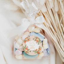Watercolor Peach Girl Baby Shower Tack
