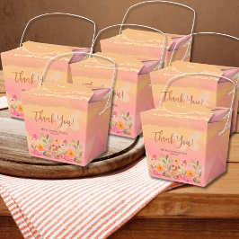 Watercolor Peach Rosa Garden Blooms Presentaskar