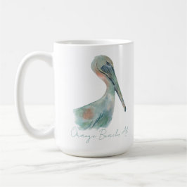 Watercolor Pelican Kaffemugg