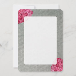 Watercolor Peony Blank Notecard Anteckningskort