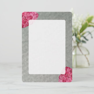 Watercolor Peony Blank Notecard Anteckningskort
