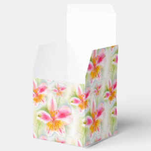 Watercolor Peruvian Lily Alstroemeria presentbox Presentaskar
