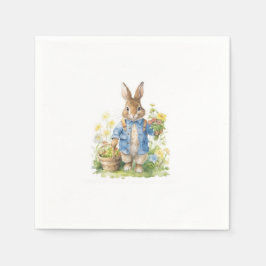 Watercolor Peter Rabbit Birthday Pappersservett