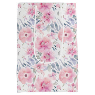 Watercolor Pink Flowers
