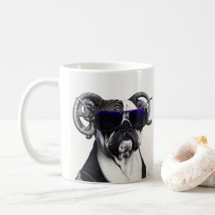 Watercolor Pit Bull Terrier Puppy Hund Giant Coffe Kaffemugg