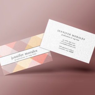 Watercolor Play Rosa Cream Mauve Grått gult Visitkort
