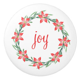 Watercolor Poinsettia Löv Knopp